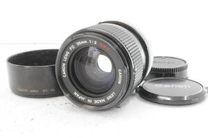 ★特上品★ キヤノン CANON FD 35ｍｍ Ｆ2 S.S.C. ★前後キャップ フード付き ＃7978