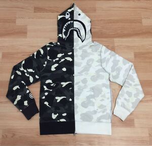 ★激レア★蓄光★ APE city camo シャークパーカー L kaws パーカー