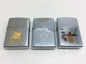 T34〇【火花確認済み】3点セット ZIPPO ジッポー オイルライター HAWAII/U.S.AIR FORCE/シルバーカラー 喫煙グッズ 喫煙具 現状品 〇