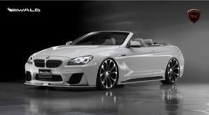 【WALD-BlackBison Edtion】 BMW F12 / F13 6シリーズ カブリオレ クーペ 2011y～ フルエアロ 3点キット ブラックバイソン スポイラー