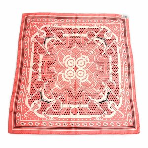 HERMES エルメス シルク スカーフ カレ55 Eperon dor Bandana エプロンドール バンダナ ピンク 正規品 / 33630