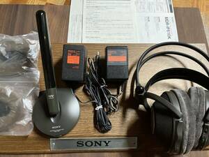 SONY ソニー コードレスステレオヘッドホンシステム MDR-IF610K TMR-IF33 AC-96N 現状品