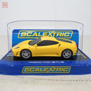 スケーレックストリック 1/32 フェラーリ F430 イエロー SCALEXTRIC 簡易動作確認済【10