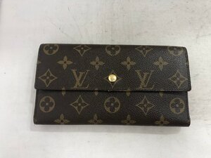 【LOUIS VUITTON】ルイヴィトン　モノグラム　ポルトフォィユ　折長財布　ブラウン　SY02-FCQ