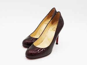 ◇【Christian Louboutin クリスチャン・ルブタン】パテント パンプス 35