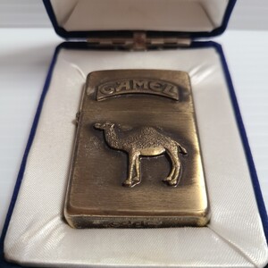 ZIPPO ジッポー CAMEL キャメル ラクダ メタル貼り 1993 真鍮 zippo 喫煙具 ヴィンテージ レア 限定品 非売品 ライター ジッポ タバコ