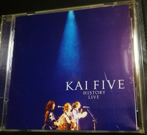 70年代～90年代専門CDショップ　KAI FIVE　甲斐よしひろ　 美品　HISTORY LIVE 　2024 0521出品　匿名迅速発送 曲目画像掲載 送料無料