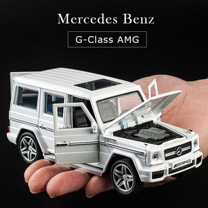 メルセデスベンツ ホワイト G65 AMG 1/32 ゲレンデ　Gクラス W463 G55 G63 G500 サウンド ライト ダイキャスト ミニカー