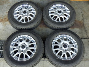 2310-308　TOPRUN　アルミホイール＆スタッドレスタイヤ　145/80R13　2022年　4本セット　個人宅発送不可商品