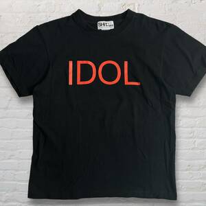【SHiT original】BISH シットオリジナル IDOL プリントTシャツ ブラック レッド Sサイズ