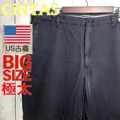 【特大サイズ】 CiNTAS ワークパンツ カーゴ　チノW38メキシコ製ネイビー