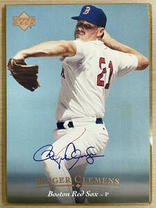 ロジャークレメンス 1995 Upper Deck Roger Clemens 5×8 Jumbo 直筆サイン入りカード UD社鑑定書付き　大谷翔平