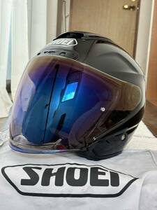 美品 J-FORCE Ⅳ ショウエイ Jフォース4 SHOEI Lサイズ ミラースモーク付き ジェットヘルメット