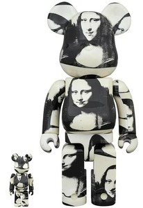 MEDICOM TOY BE@RBRICK LEONARD DE VINCI Mona Lisa 100％ & 400％ ベアブリック レオナルドダヴィンチ モナリザ