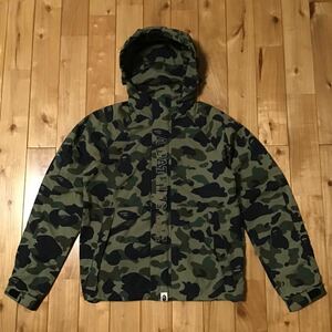 1st camo green hoodie jacket Sサイズ a bathing ape BAPE エイプ ベイプ アベイシングエイプ パーカー ジャケット 迷彩 NIGO w45