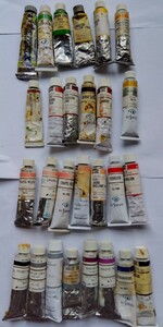 油絵の具　クサカベ　ホルベインまとめ売り　27本 (未使用　数度使用多数)