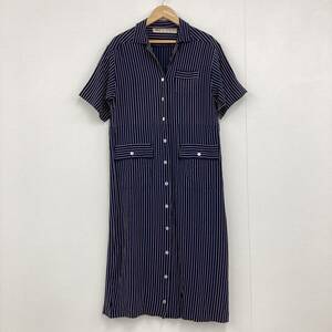 70s 80s 最初期 COMME des GARCONS vintage ストライプ オープンカラー シャツ ワンピース 半袖 コムデギャルソン VINTAGE archive 3030591