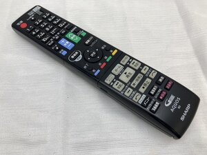 SHARP シャープ リモコン GB113PA テレビ・レコーダー用 テレビのみ動作確認[19915