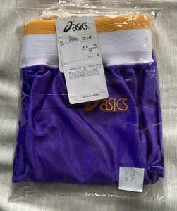 バスケットボール ユニフォーム下 トランクスパンツ アシックス/asics Mサイズ ウエスト76cm 身長167-173cm パープル系▽▽未使用品