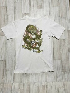 ステューシー 90ｓ old STUSSY 半袖Ｔシャツ ドラゴン USA S ヴィンテージ 古着　mkw.tokyo1702