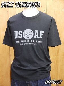 新品 バズリクソンズ U.S.AIR FORCE Tシャツ ブラック M BR79397 buzzrickson