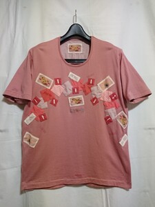 ピンクハウス パッチワーク Tシャツ P019KUAL12B L 綿100% 中国製 レディース 半袖 Mサイズ USED 古着 ★