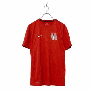 NIKE 半袖 ロゴ プリント Tシャツ S レッド ホワイト ナイキ DRI-FIT スポーツ シンプル UH 古着卸 アメリカ仕入 a508-5614