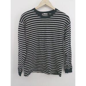 ◇ ZARA ザラ ボーダー 長袖 Tシャツ カットソー サイズEUR S USA S MEX 26 ブラック ホワイト レディース E