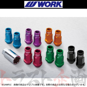 WORK ワーク 軽量 レーシングナット ブラック M12 x P1.5 240023 トラスト企画 (979131076