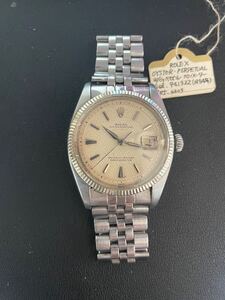 ★希少★ ロレックス 6305 / 1 デイトジャスト 9番台 1954年 アンティーク ROLEX 稼働品 メンズ