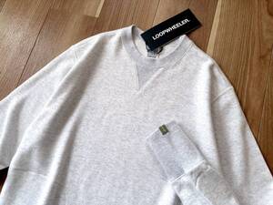 Lサイズ 即決 LOOPWHEELER for LOWERCASE × POGGYTHEMAN 別注 クルーネック スウェット シャツ PULLOVER CREW NECK SWEAT ループウィラー