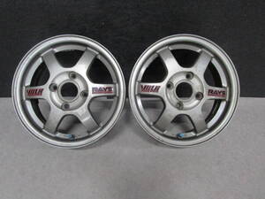 TE37 RAYS VOLK RACING 14インチ PCD110 旧車 ダイハツ サイズ 当時物 2本のみ