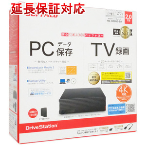 BUFFALO バッファロー 外付HDD テレビ・レコーダー録画用 HD-CD2U3-BA 2TB ブラック [管理:1000029743]