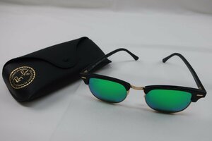 ★【B送900円】　131　Ray-Ban　レイバン　サングラス　クラブマスター　RB3016　901/19 51□21　アイウェア　ケース付き