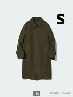 UNIQLO メンズ シングルブレストコートステンカラー ダークブランS