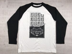 プリントスター Printstar製 野川さくら 1st Acoustic Live St.Valentine Night 声優 長袖ラグランTシャツ ロンT メンズ L 黒/白