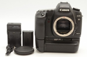 【 美品 】キャノン Canon EOS 5D Mark II + (BG-E6)付　デジタル一眼レフカメラ★シャッターOK★②11KT803b