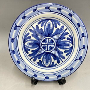 ■□[11] PADILLA CPP　スペイン製　PINTADO　A　MANO　陶器 飾り皿 4/090111a□■