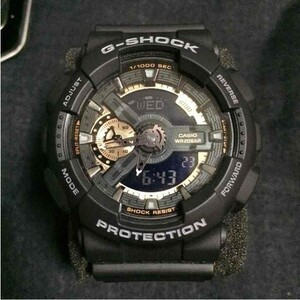 【カシオ】CASIO G-SHOCK Gショック 新品 アナデジ メンズ GA-110RG-1A 腕時計 未使用品 男性 逆輸入