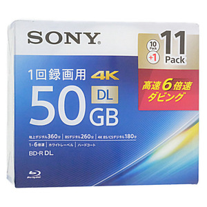 SONY ブルーレイディスク 11BNR2VMPS6 BD-R DL 6倍速 11枚組 [管理:1000025173]