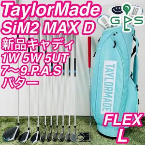 テーラーメイド シム2マックスD 10本セット レディースゴルフ 初心者 入門 大人気モデル TaylorMade SiM2 MAX コースデビュー 右利き 女性