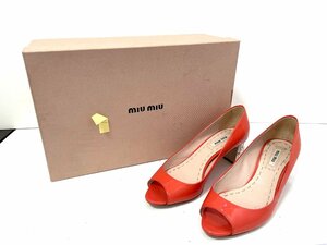 【中古】miumiu ミュウミュウ　ヒール　靴