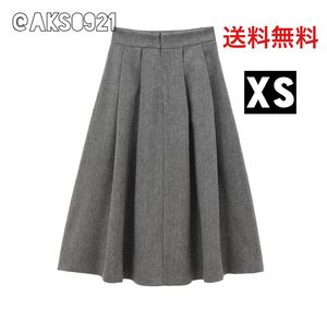 ★新品未使用★送料無料★11月新作★gray グレー vintage ヴィンテージ レトロ フレアスカート ボトムス レディース XSサイズ 