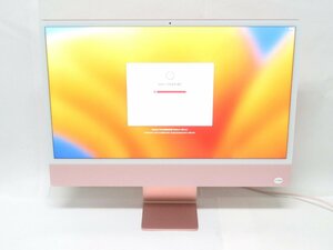 1円～ Apple iMac 24インチ 2021 A2439 Apple M1 8GB/SSD256GB/MacOS Ventura【同梱不可】