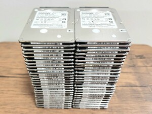 中古HDD 50台セット 東芝 MQ01ACF050 HDD 500GB SATA 7200RPM 16MB 7mm 2.5インチ 動作確認済 健康状態:正常 50個セット TOSHIBA