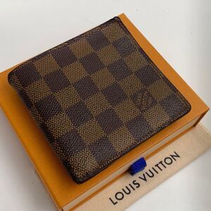 H1794【正規品】 LOUIS VUITTON ルイヴィトン ダミエ　 ポルトフォイユ マルコ 二つ折り 財布 ウォレット レディース メンズ