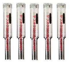 ★ダイヤモンドのホールソー5本セット！電動ドライバー電動ドリルに！10mm コアビット