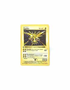 ポケモンカード/英語版/初版/旧裏/レア/1ed/サンダー/シャドーレスzapdos/pmcg/pokemon/oldvintage/cards/hologram/1strare /shadowless