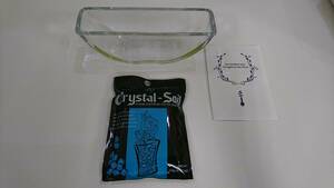 59935 フラワーアレンジメント用 ガラスの器 クリスタルソイル 二点セット 未使用 経年保管品 CRYSTAL SOIL 