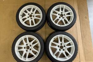 ホンダ インテグラ タイプR DC5 純正アルミ チャンピョンシップホワイト 215/45R17 7JJ +60 スタッドレスタイヤ FD2 FN2 EP3 